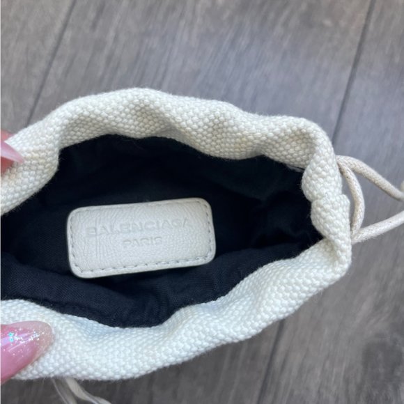Balenciaga Motocross Drawstring Cosmetic Pouch - Picture 8 of 10